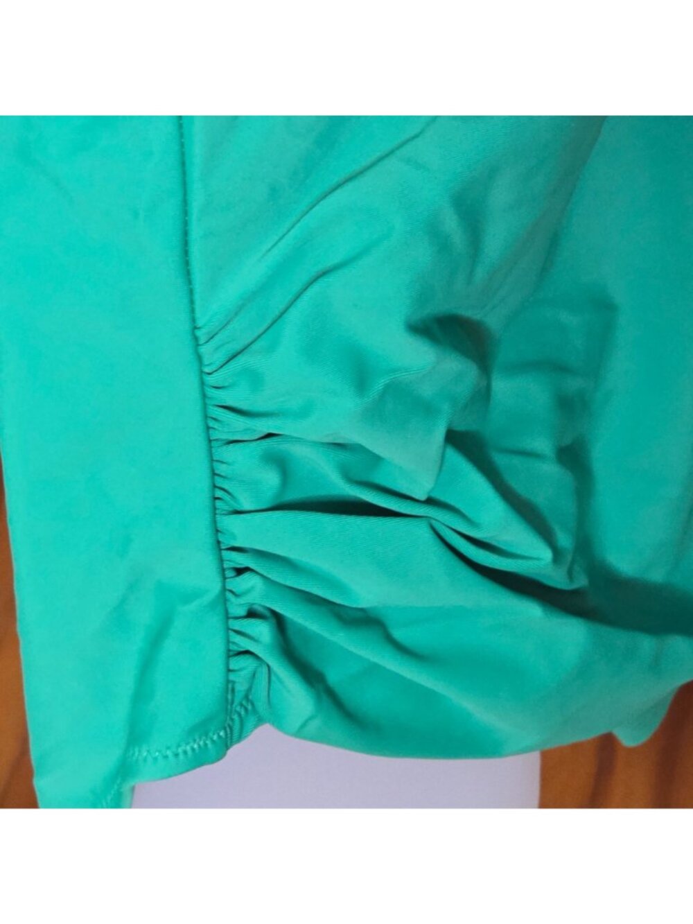 One Piece Swimwear XXL Green Ruffle Slimming Adjustable Built-in Bra Fast Drying - Picture 3 of 9